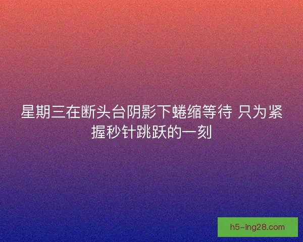 星期三在断头台阴影下蜷缩等待 只为紧握秒针跳跃的一刻